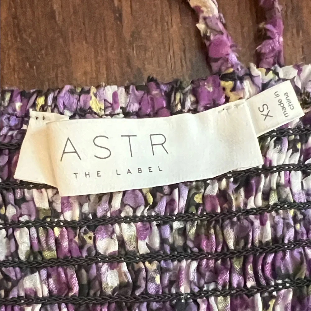 Astr Purple Floral Blouse